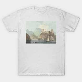 East View of the Forts Jellali and Merani, Muskat by Thomas Daniell T-Shirt